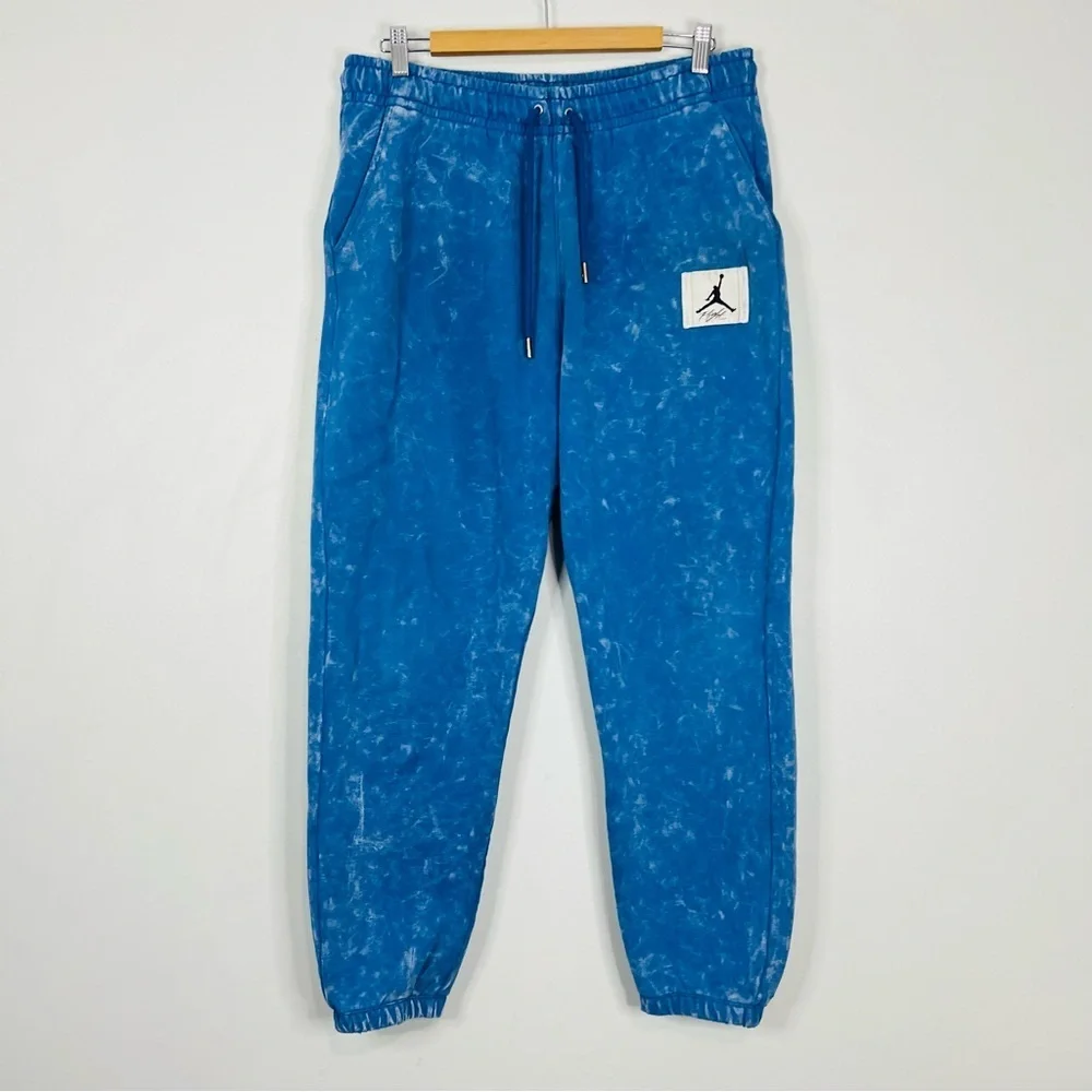 Jordan Essential Fleece Jumpman Acid Washed Flight Joggers Large